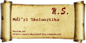 Mözl Skolasztika névjegykártya